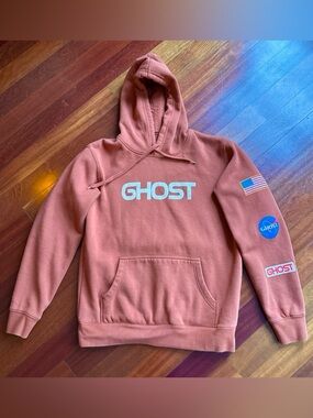 NASA Themed GHOST Orange Fleece Hoodie